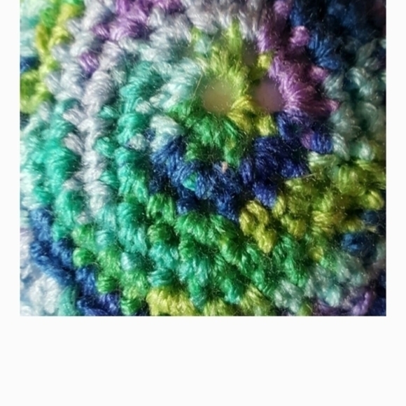 Handmade Tonal Crochet Skull Cap - Picture 5 of 5